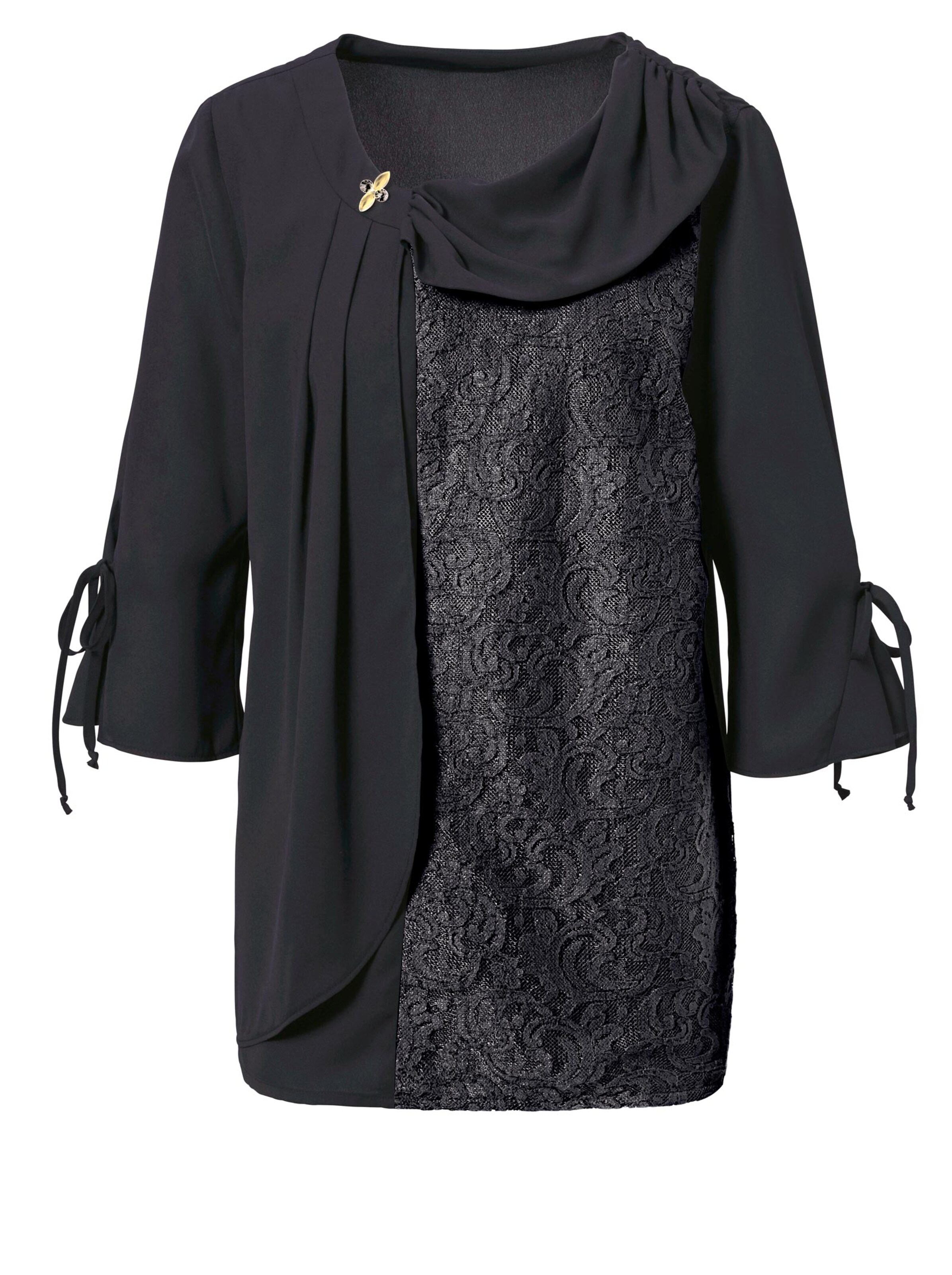 Spitzentunika - schwarz