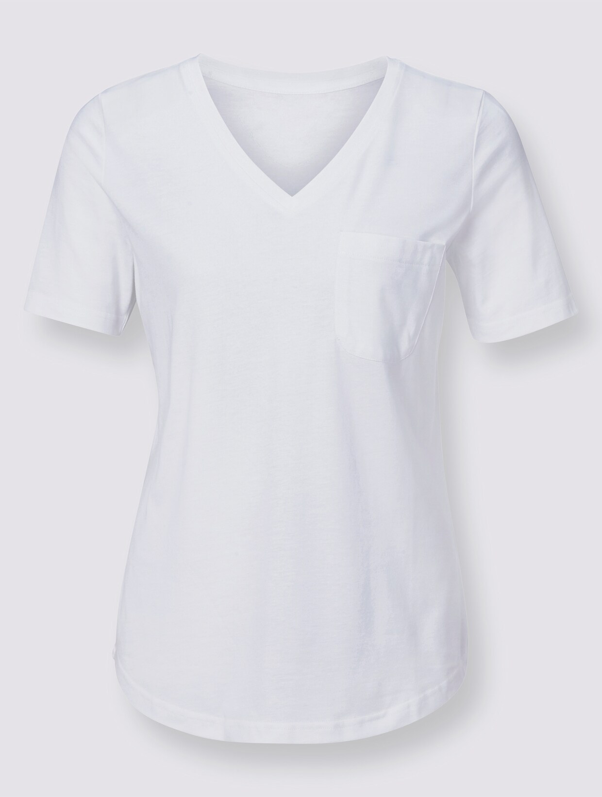 V-Shirt - weiß