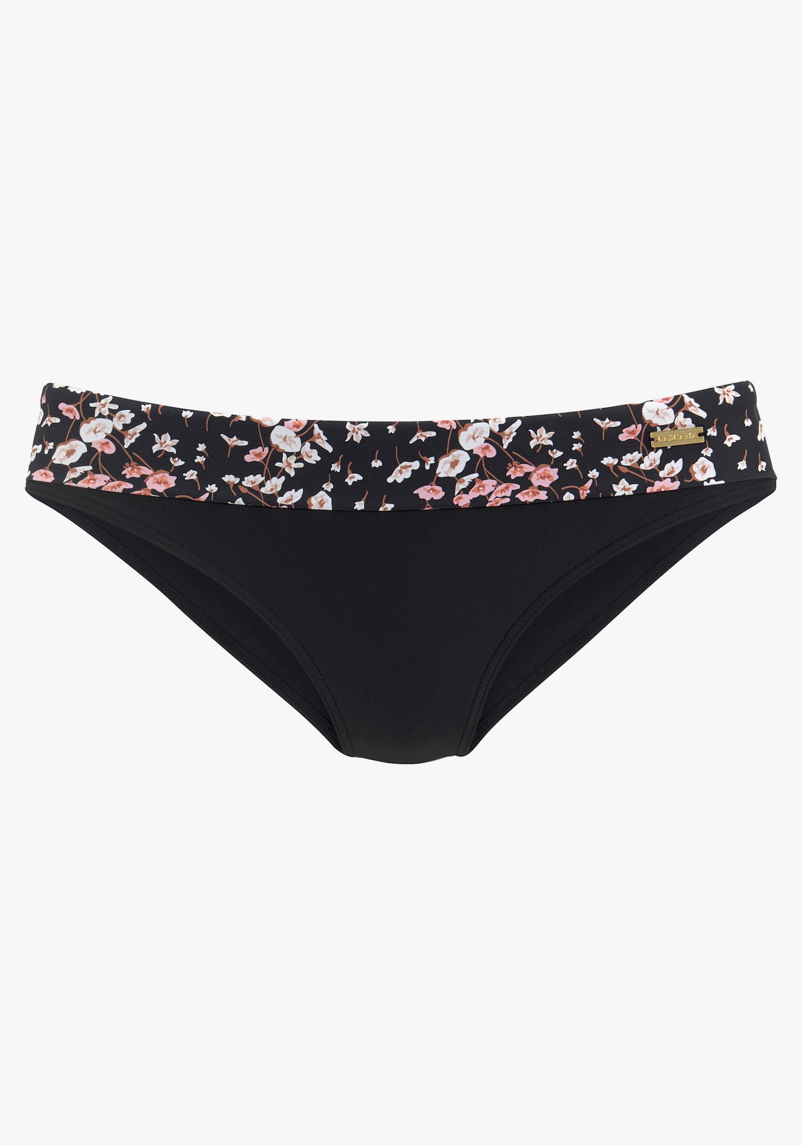 LASCANA Bikini-Hose - schwarz-bedruckt