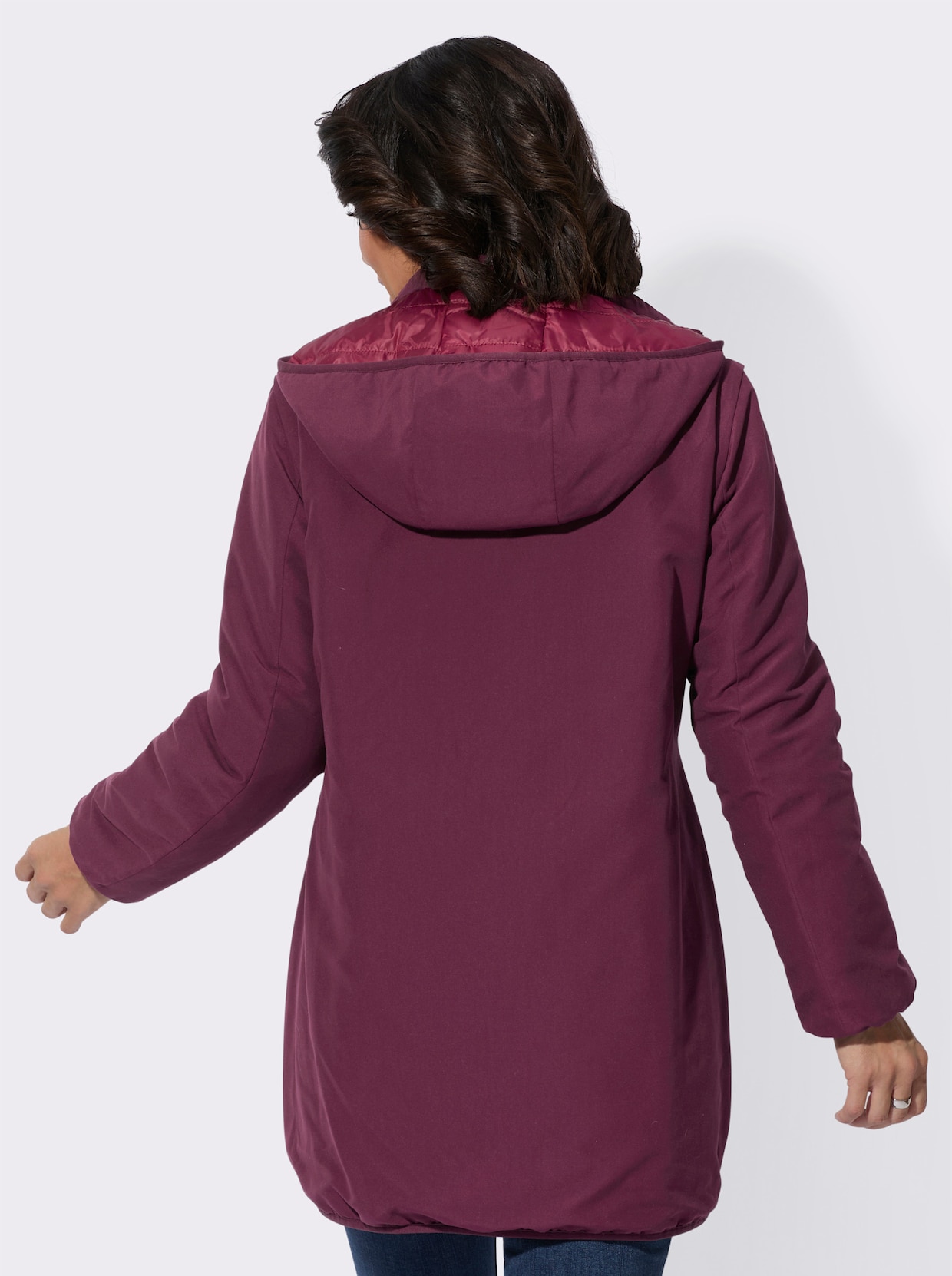 Veste longue - bordeaux