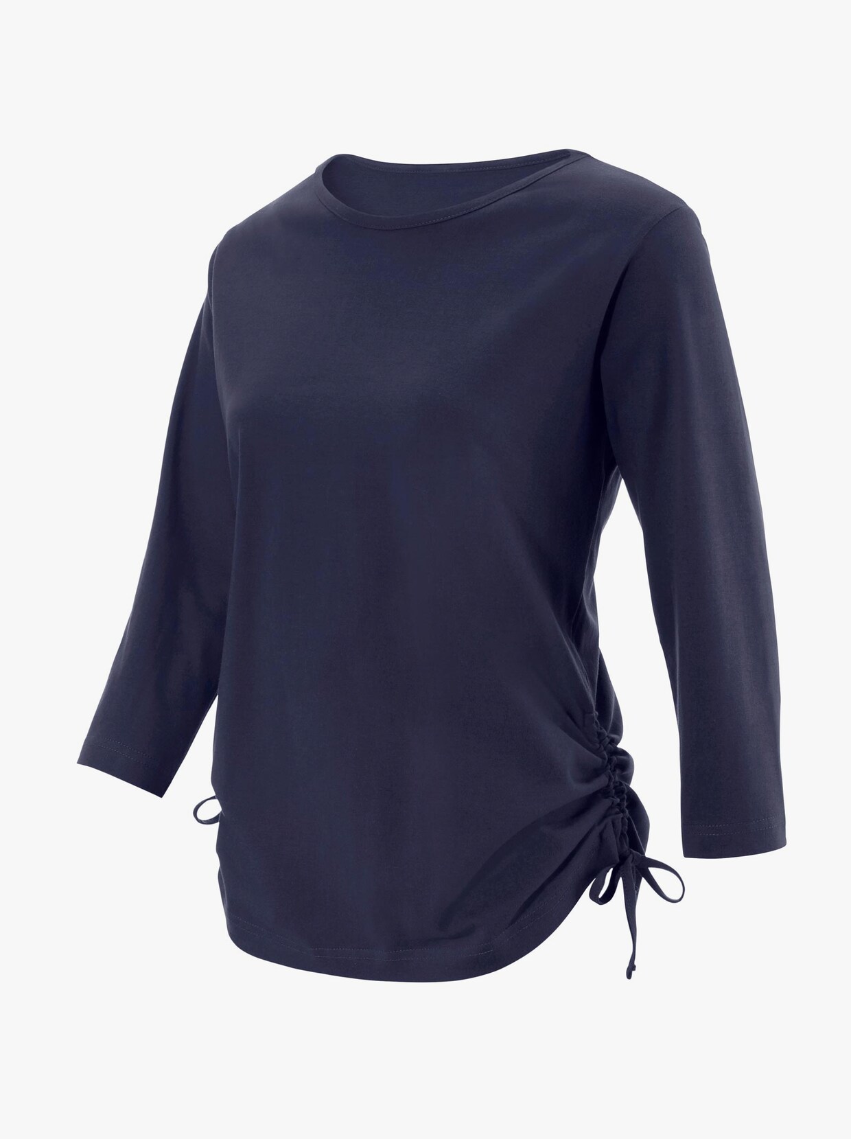 Shirt met 3/4-mouw - nachtblauw