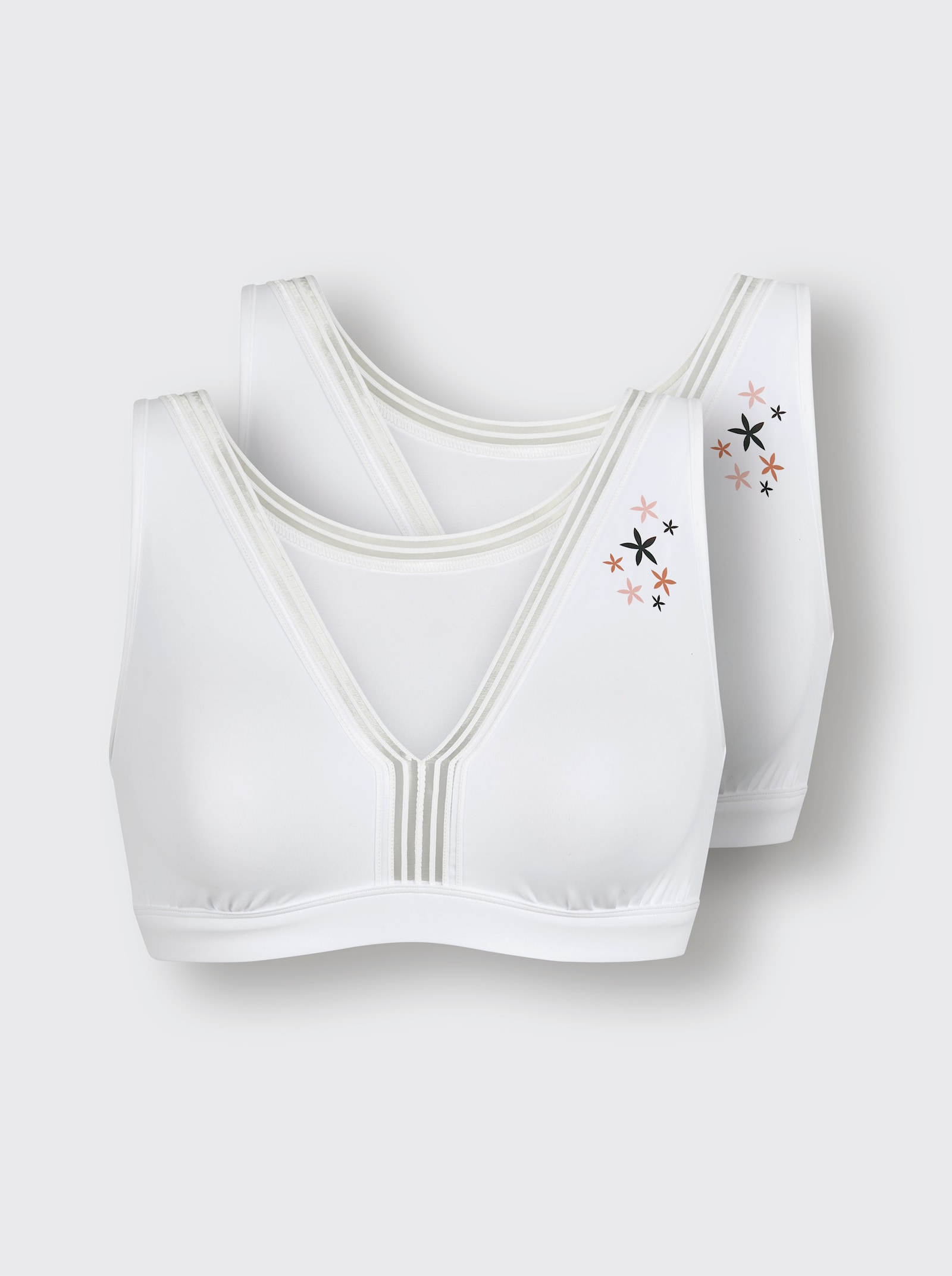 wäschepur Bustier - weiß-bedruckt