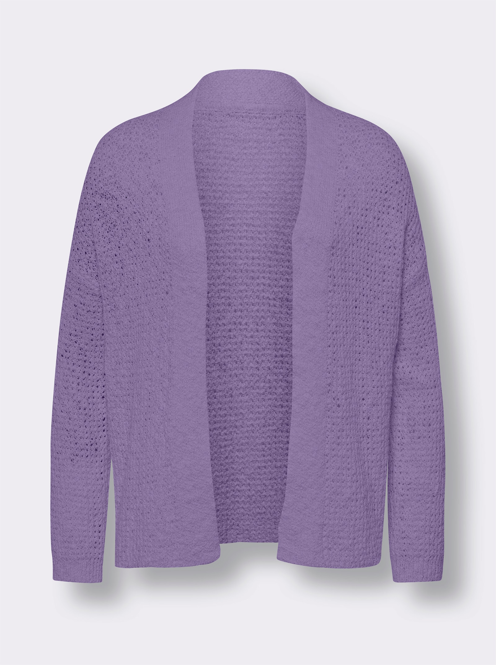 heine Strickjacke mit Struktur - lavendel