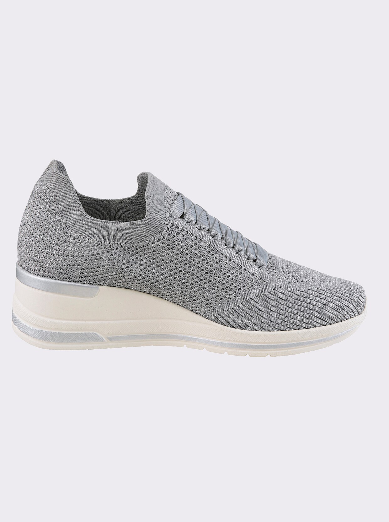 airsoft modern+ Keilsneaker - silberfarben