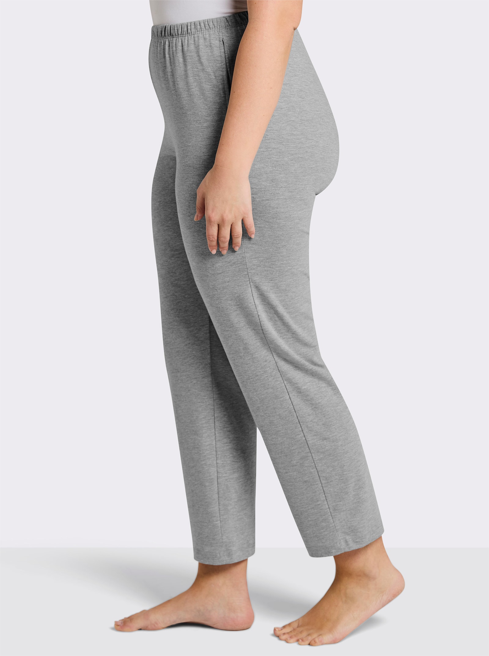 feel good Hosen - schwarz + grau-meliert