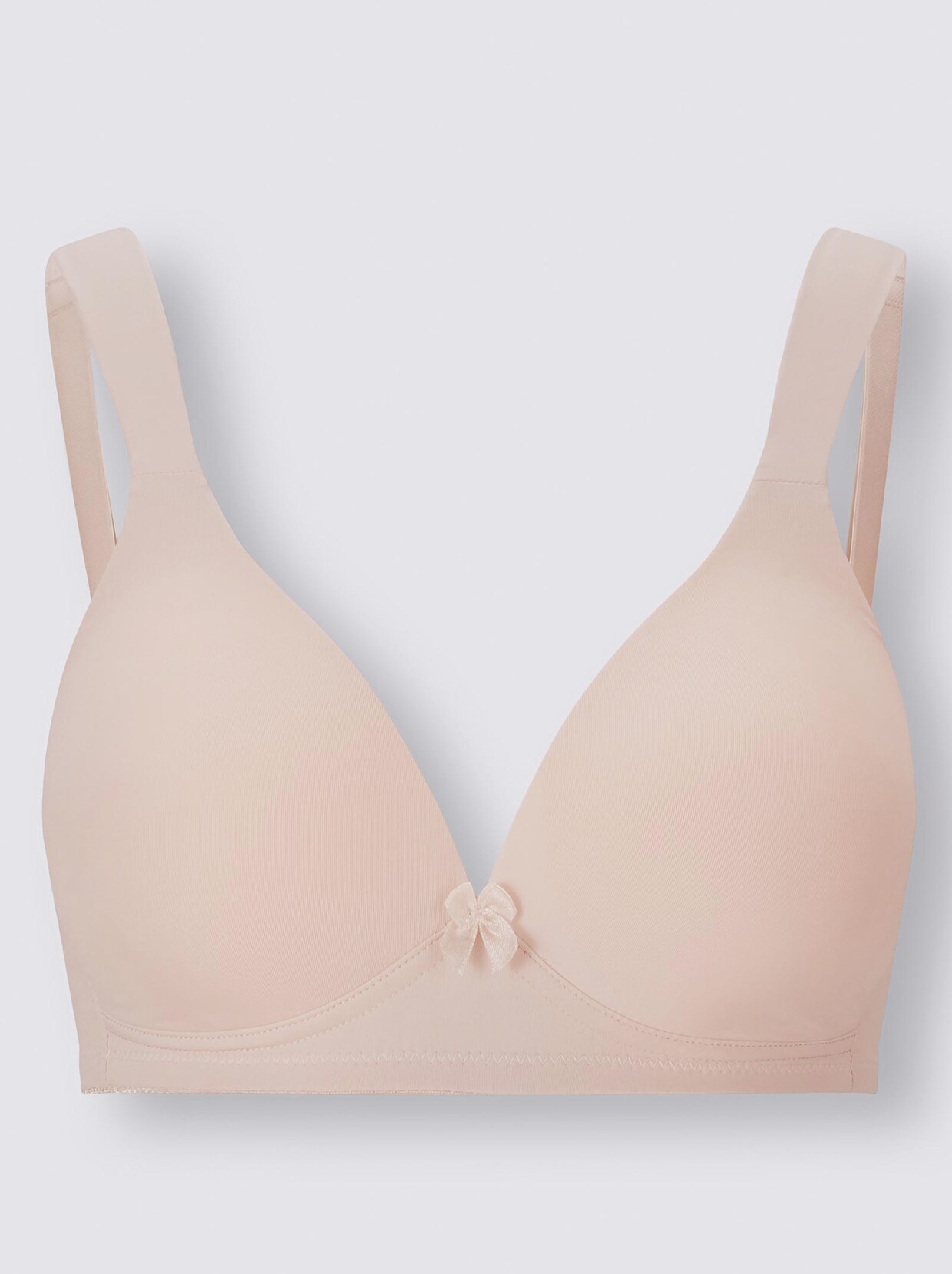 Naturana T-Shirt-BH ohne Bügel - puder