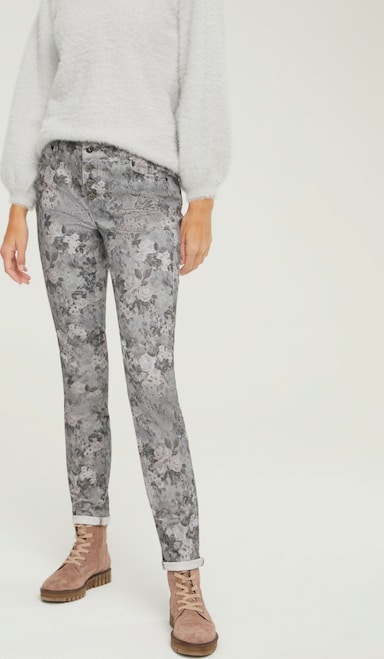 heine Broek met print - bont