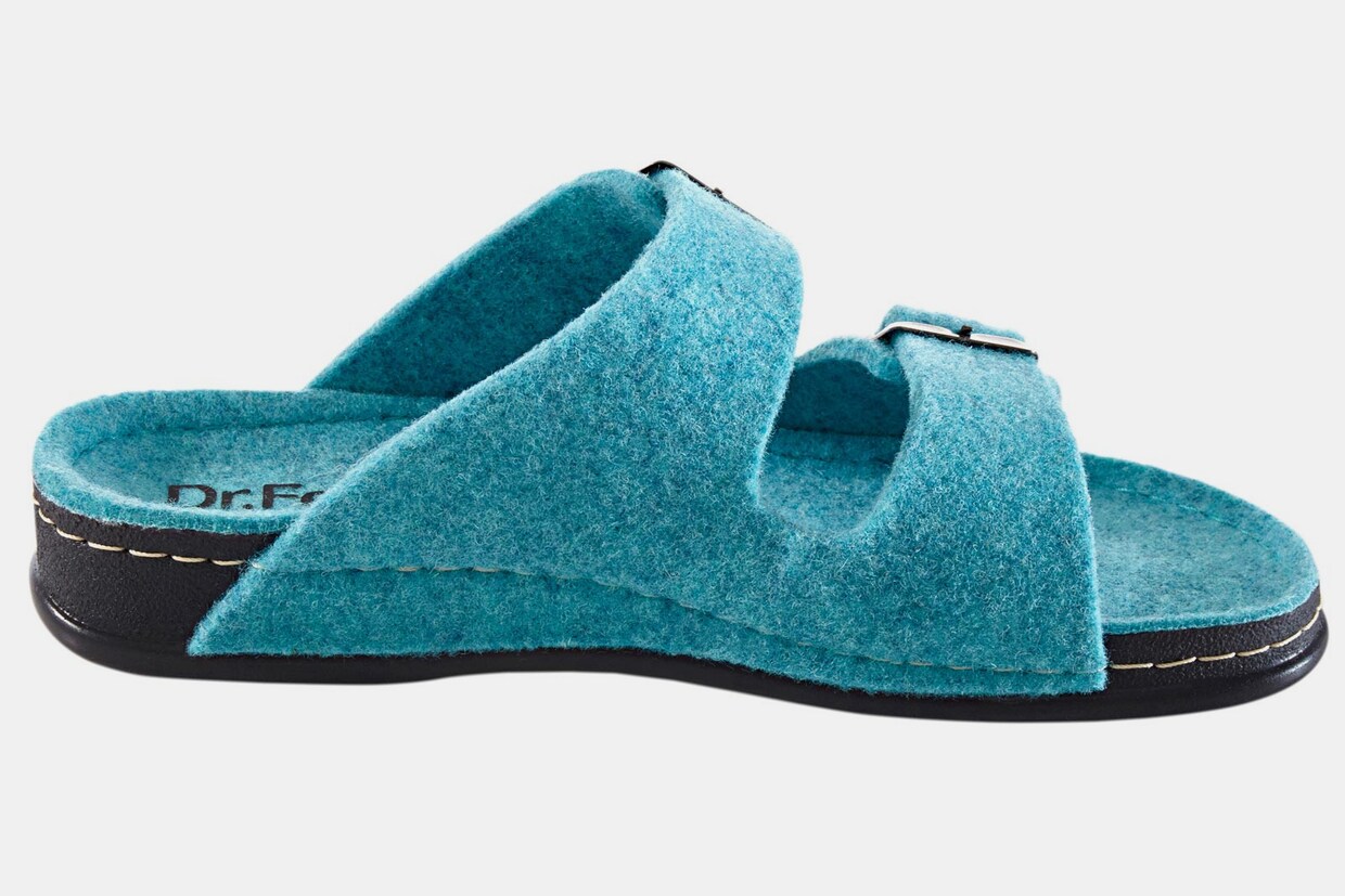 Dr. Feet huisschoenen - turquoise
