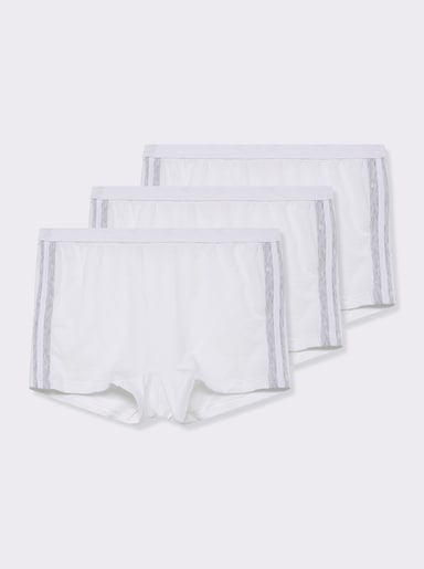 wäschepur Longpanty im Vorteilspack - weiß