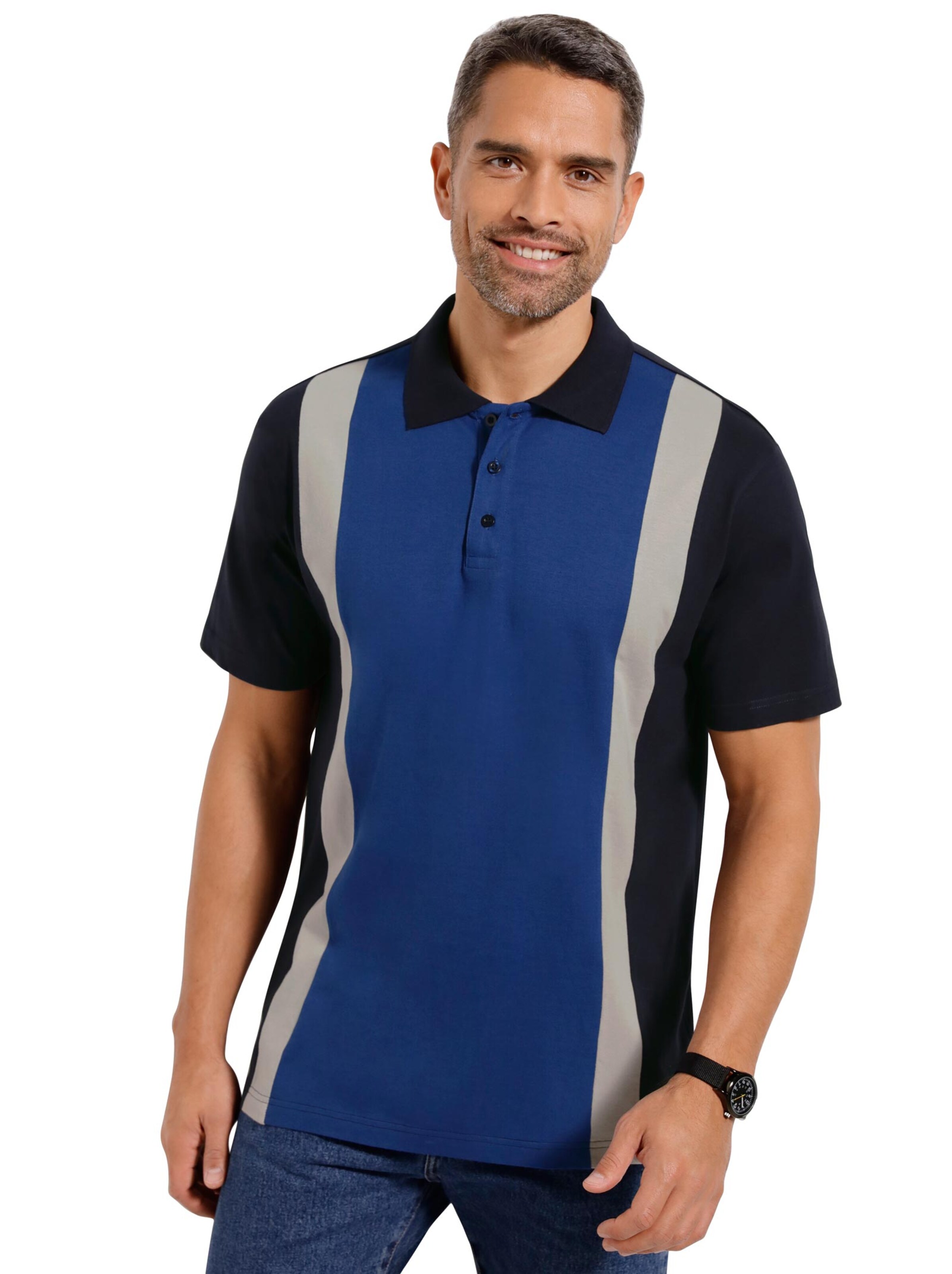 Poloshirt - marine-blau