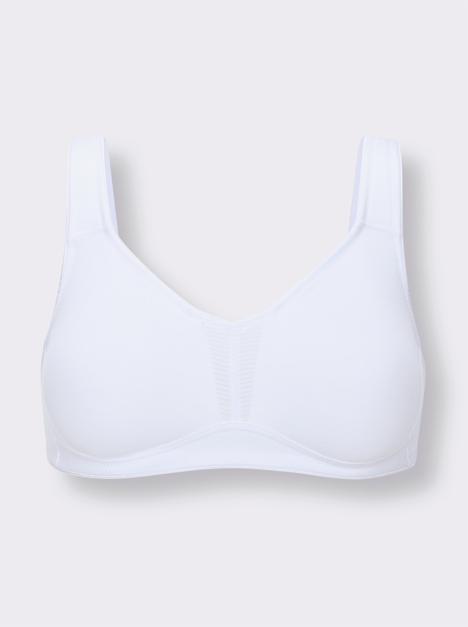 wäschepur Comfortbeha zonder beugel met voorgevormde cups - wit