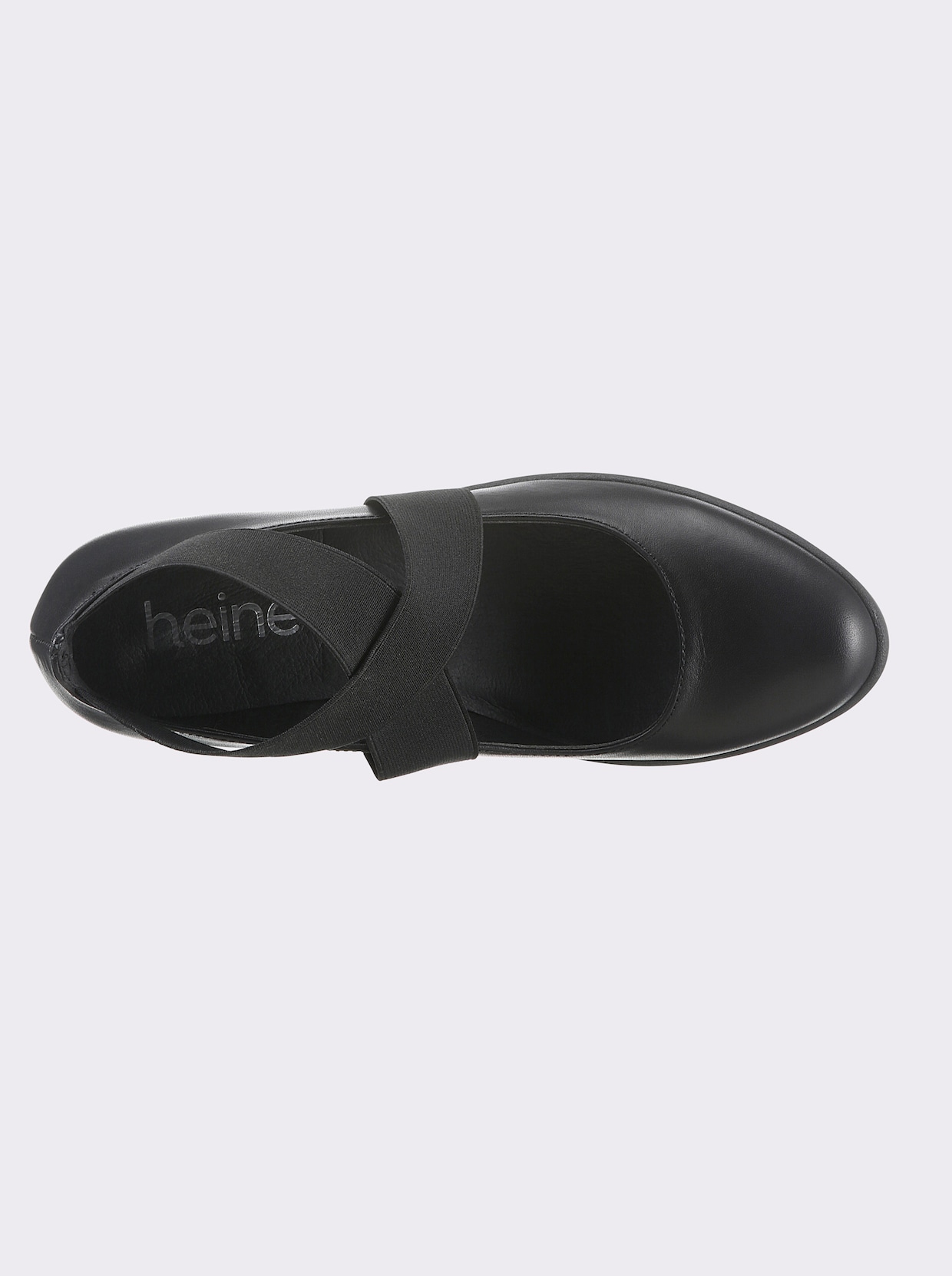 heine Pumps met sleehak - zwart