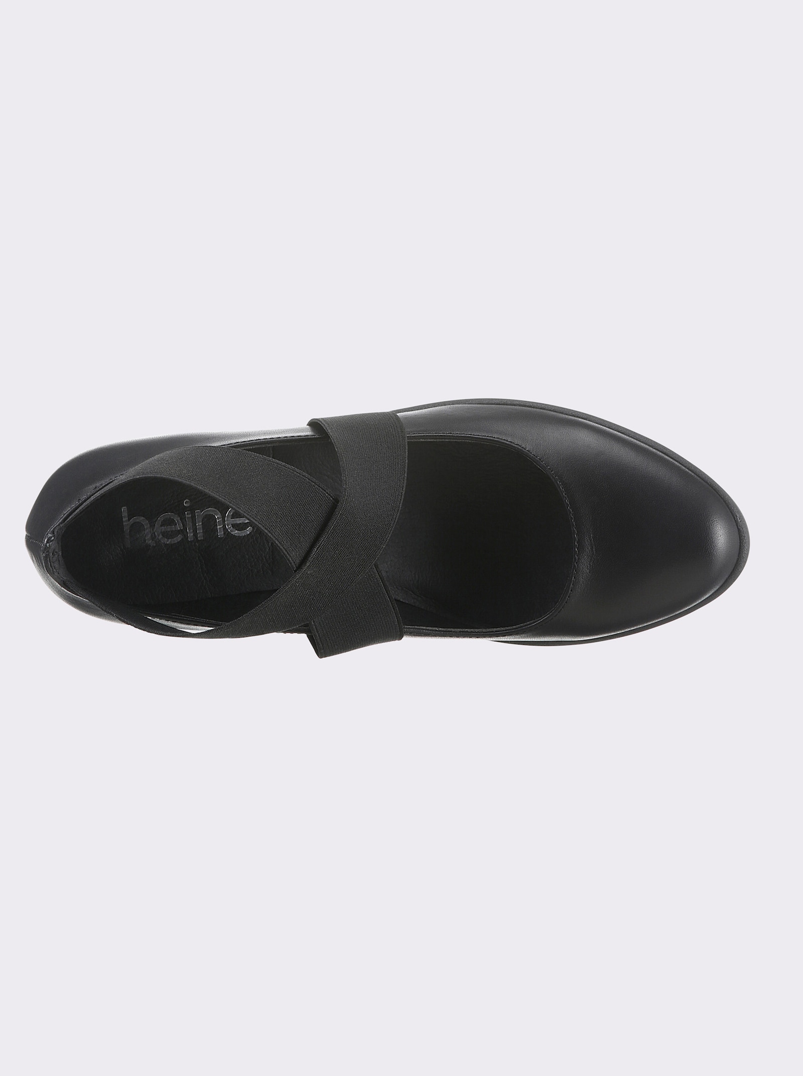 heine Pumps met sleehak - zwart