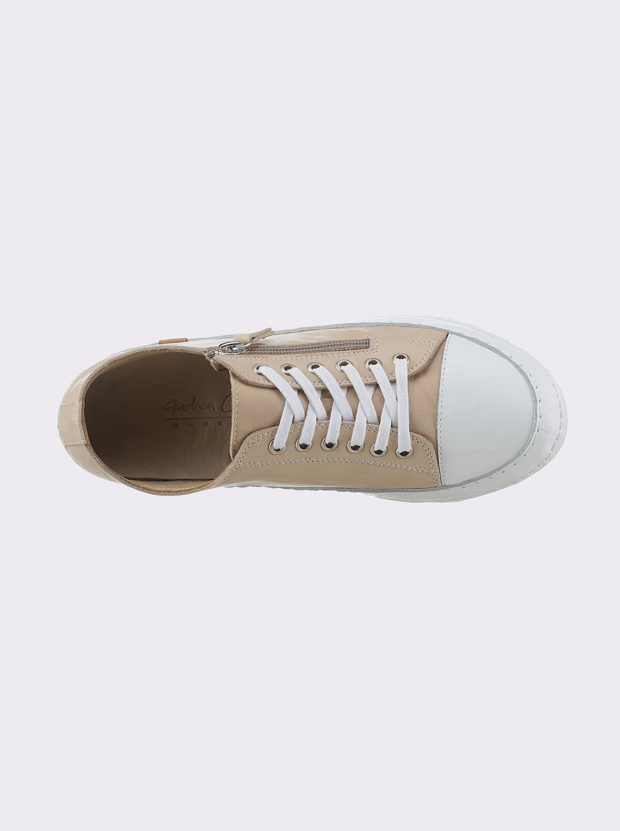 Andrea Conti Sneaker - crème/wit