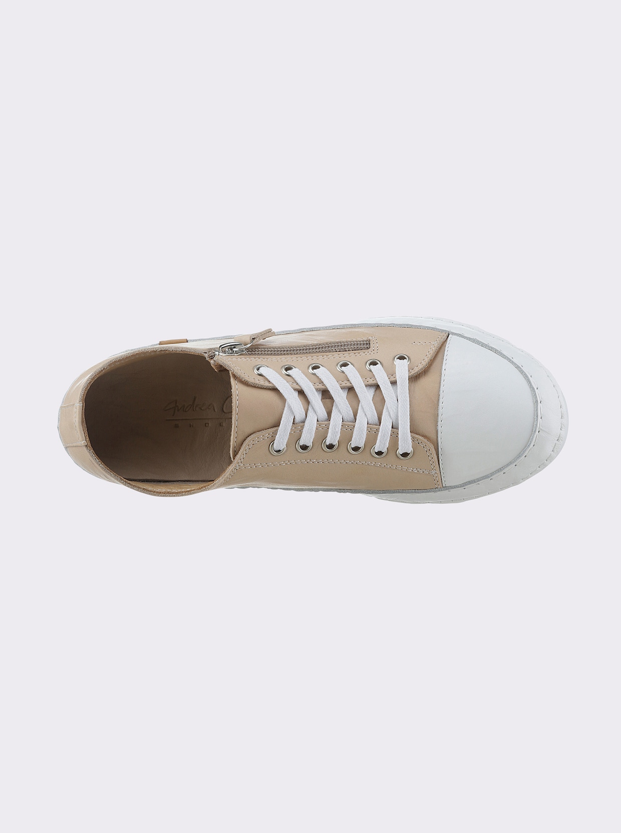 Andrea Conti Sneaker - creme-weiß