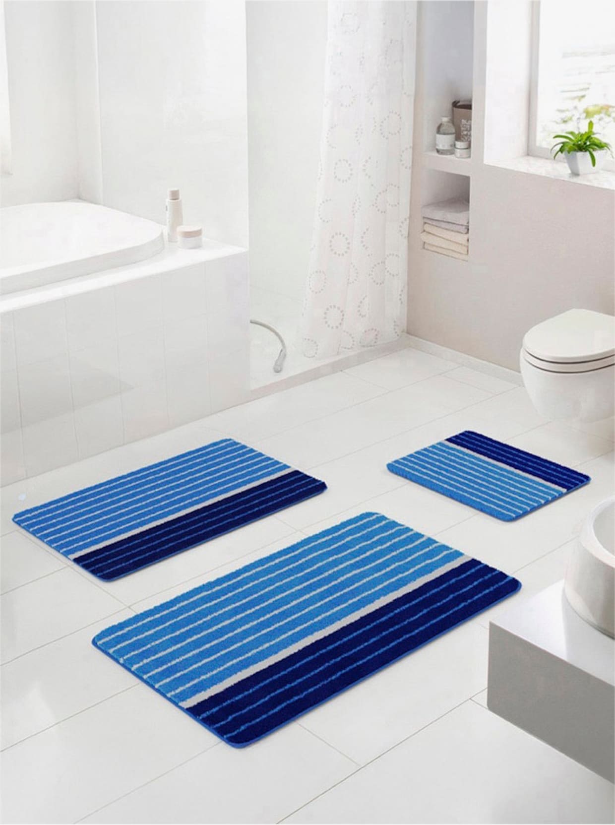 Badematte - blau