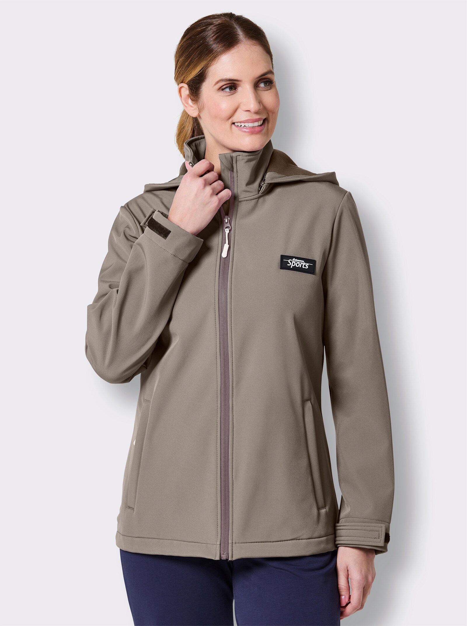 Catamaran Sports Funktionsjacke mit Fleece-Innenseite - taupe