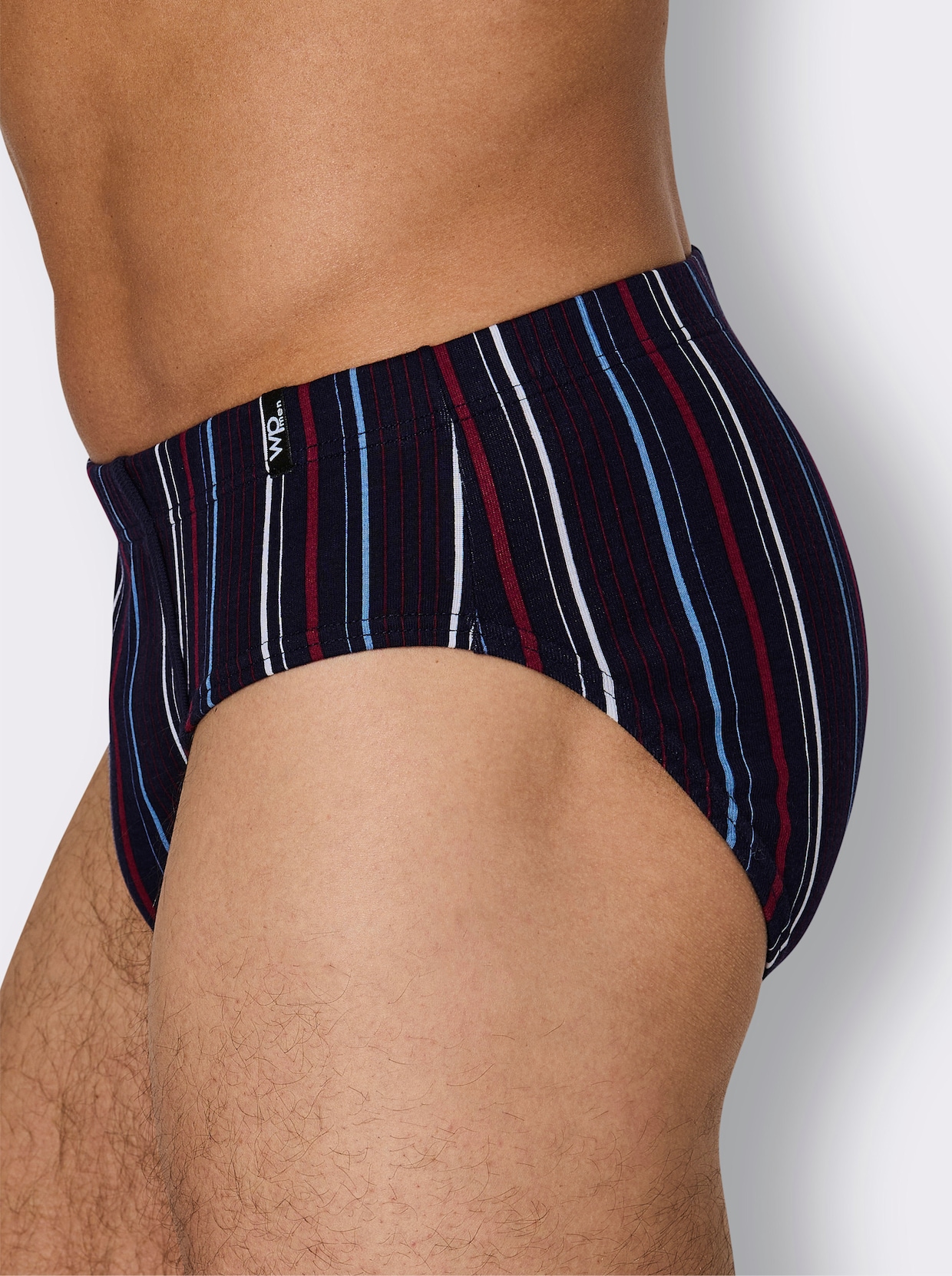 wäschepur men Slip - marine + marine gestreept