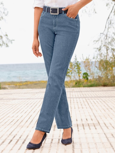 5-Pocket-Jeans mit lässig weiten Beinen - blue-bleached
