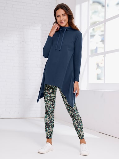  Leggings mit Blumendruck - moos-bedruckt