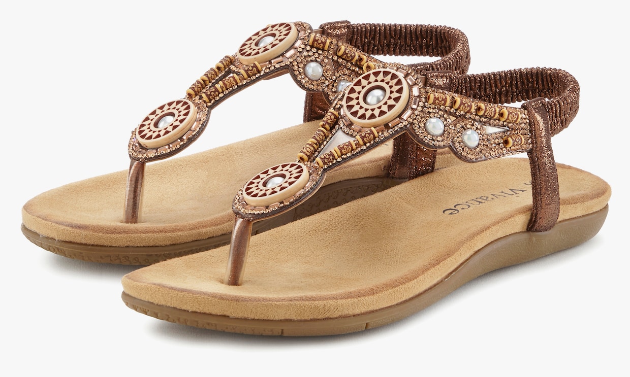 Vivance Teenslipper - bronskleurig