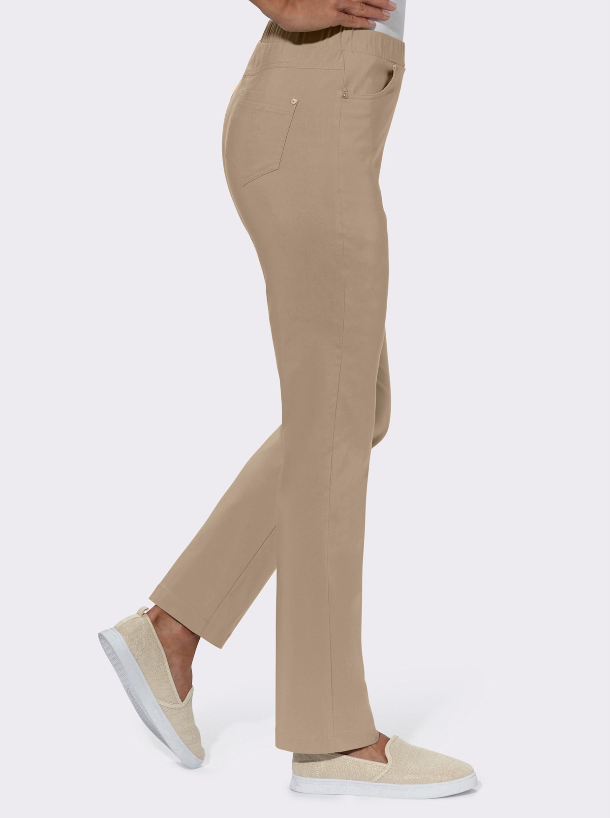 Stretchbroek - beige