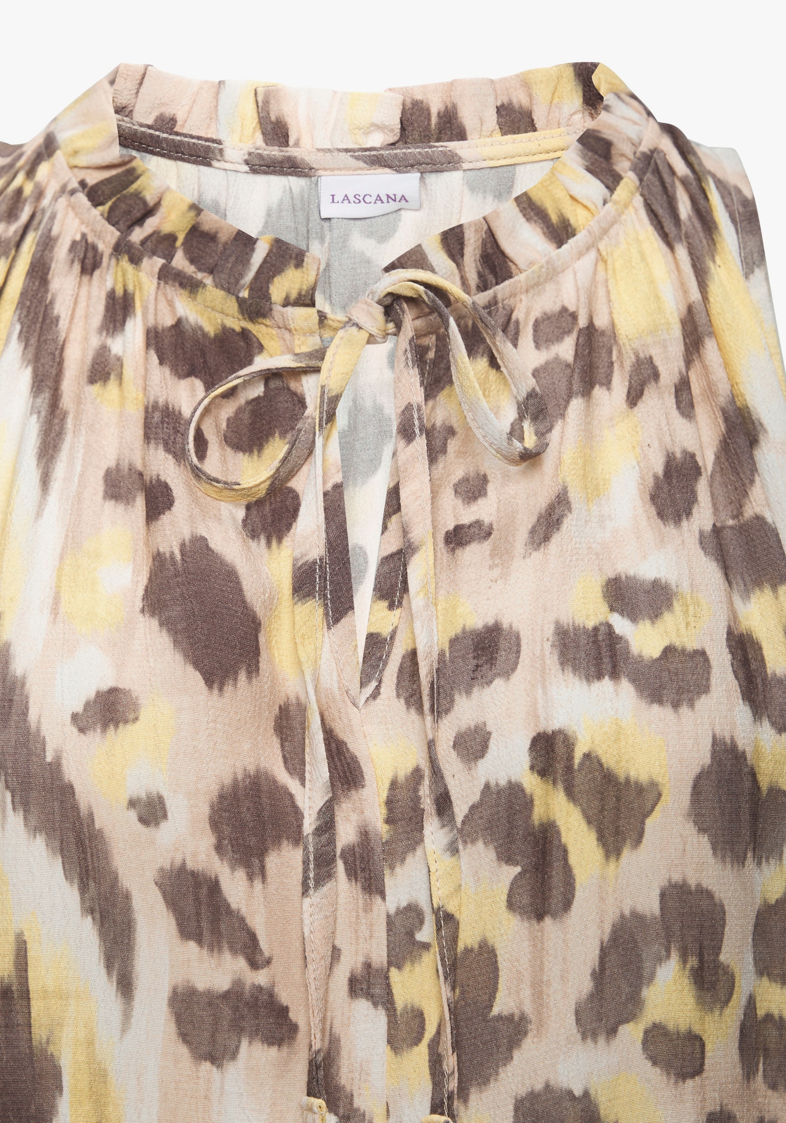 LASCANA Sommerkleid - sand-taupe bedruckt