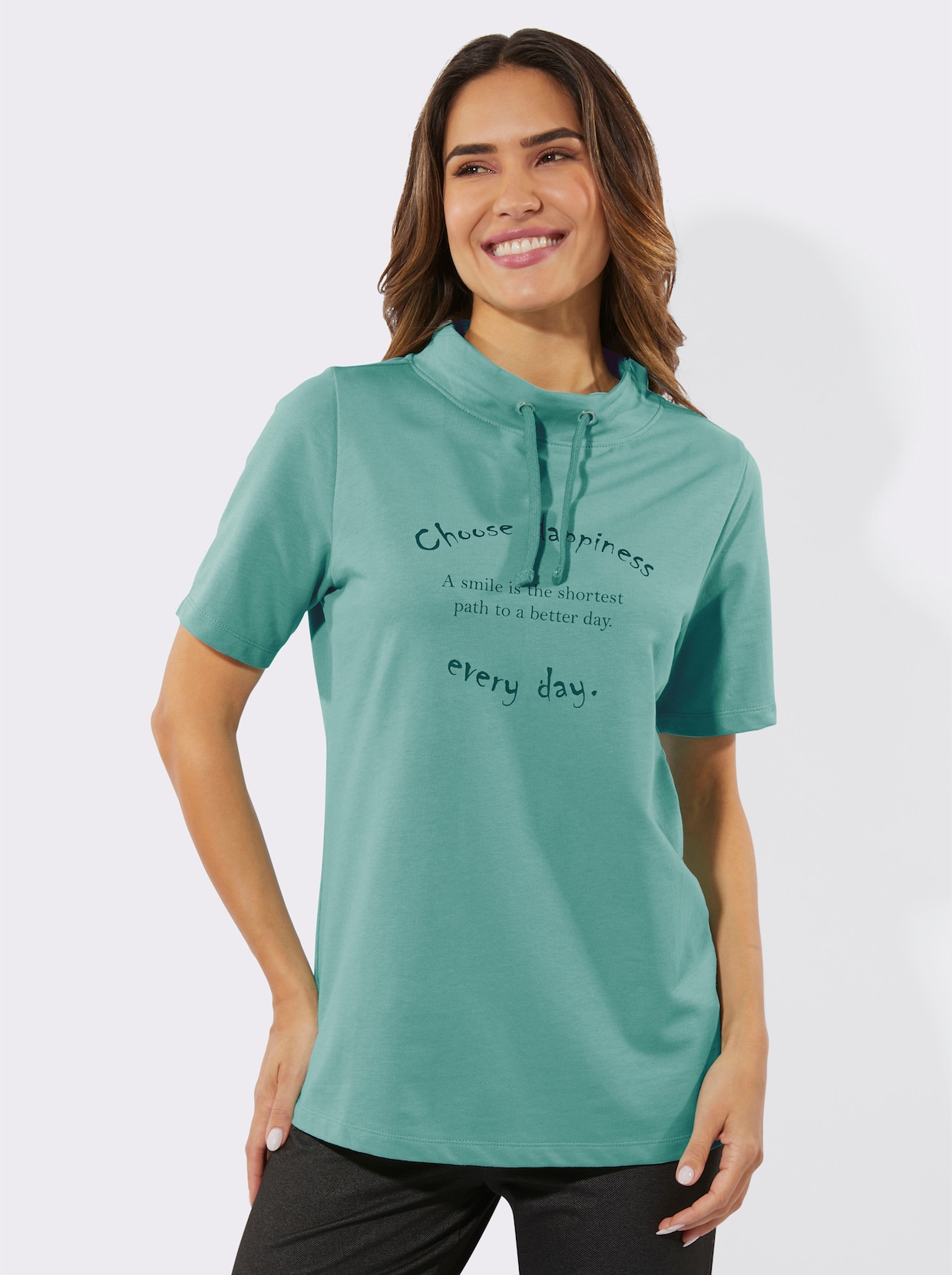 Kurzarmshirt - salbei
