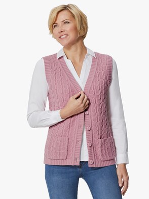 Strickweste - altrosé