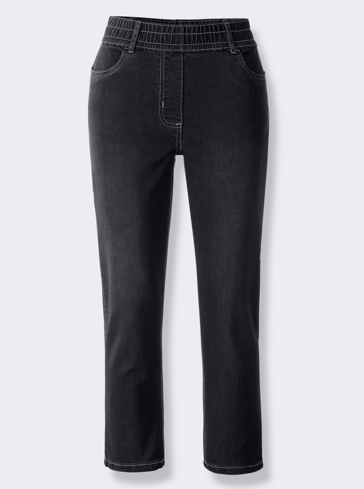 7/8-jeans - black denim