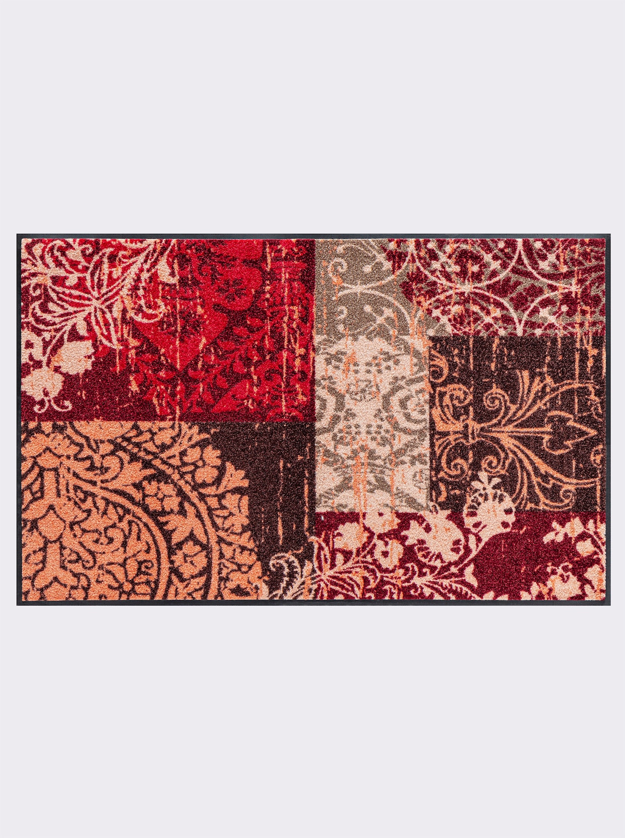 wash+dry by Kleen-Tex Paillasson - bordeaux à motifs