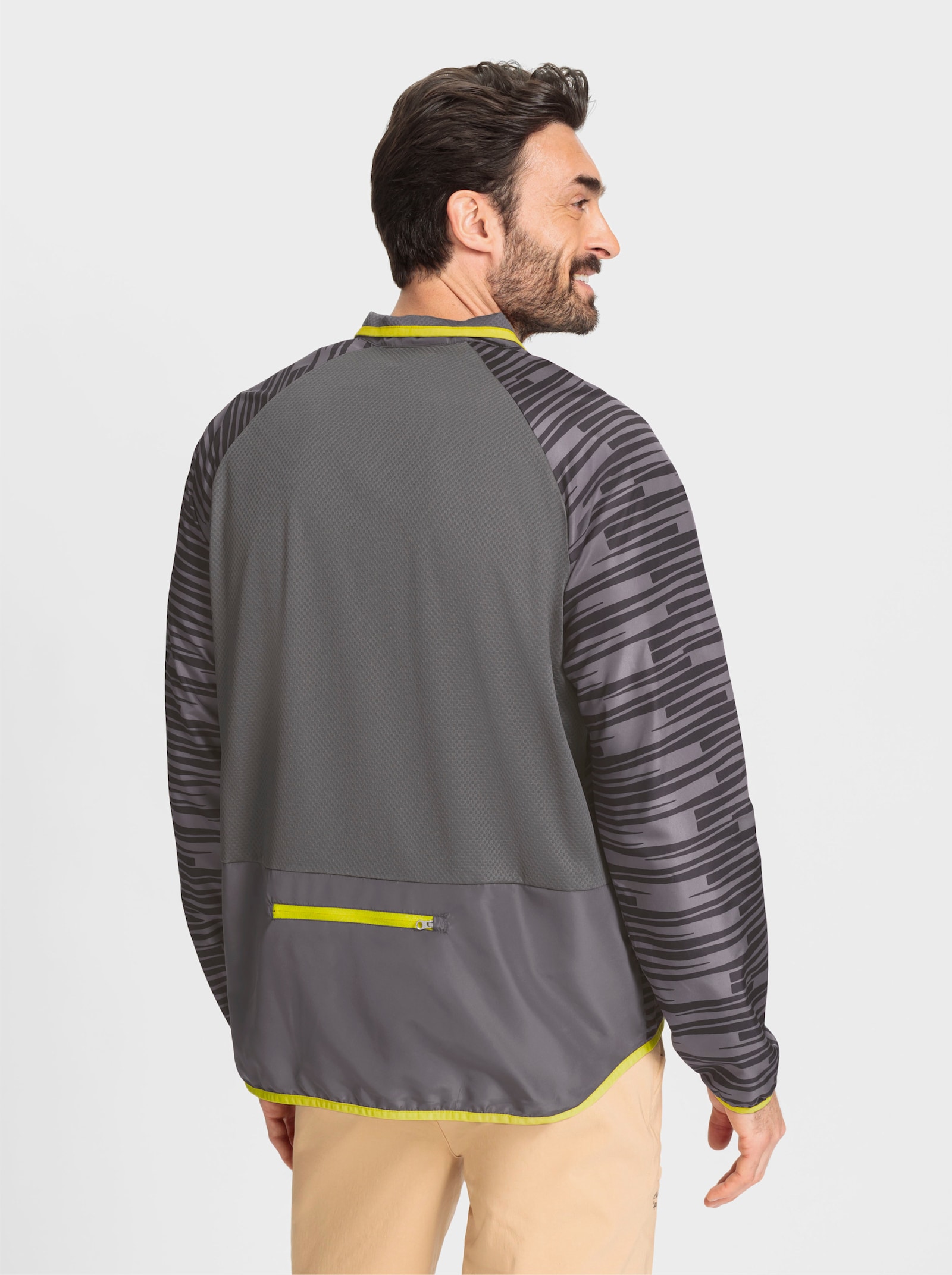 Catamaran Sports Cyklistická bunda s kapsou na zádech - černá-antracitová