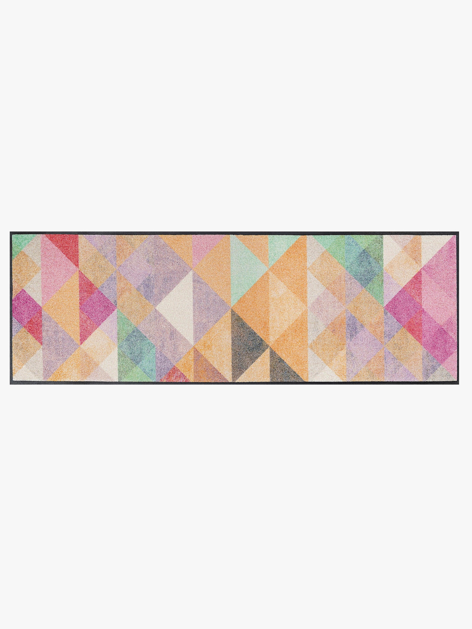 wash+dry by Kleen-Tex Fußmatte - mint-rosé-bedruckt