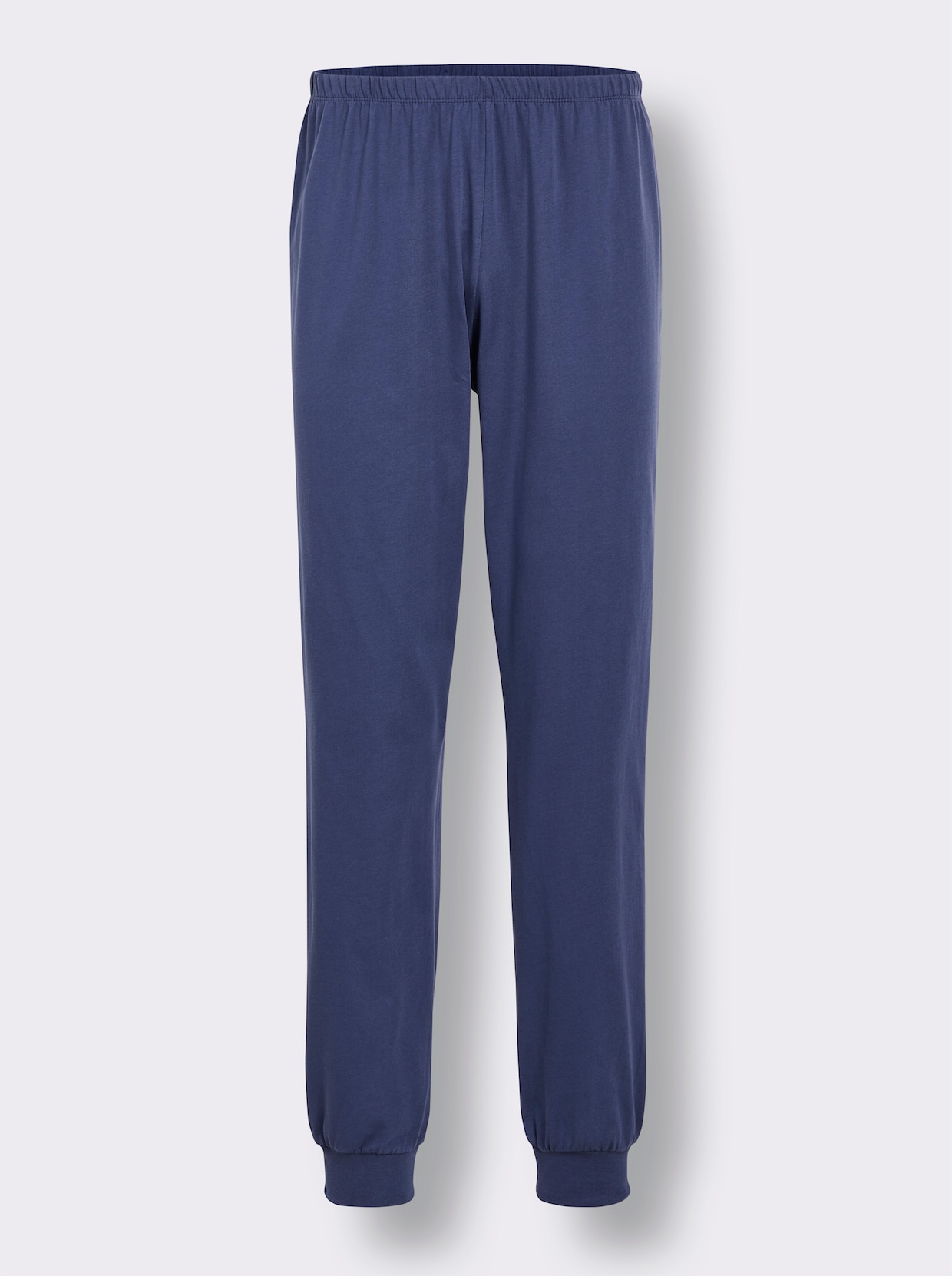 wäschepur men Pyjama's - blauw + naturel