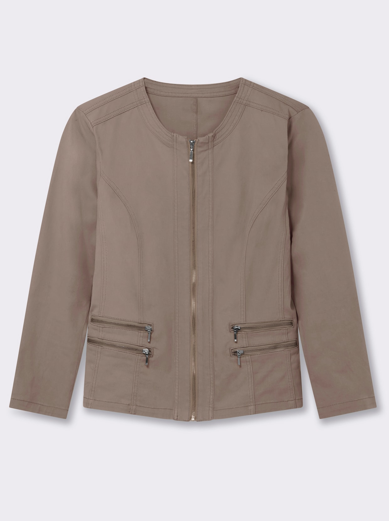 Jeansblazer - taupe