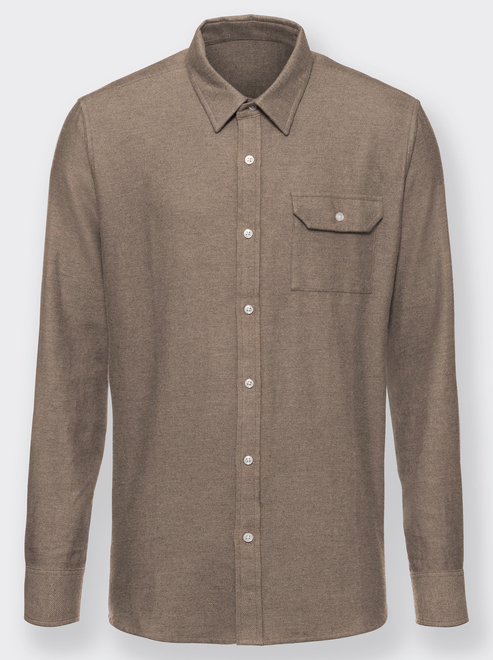 Catamaran Langarm-Hemd - taupe