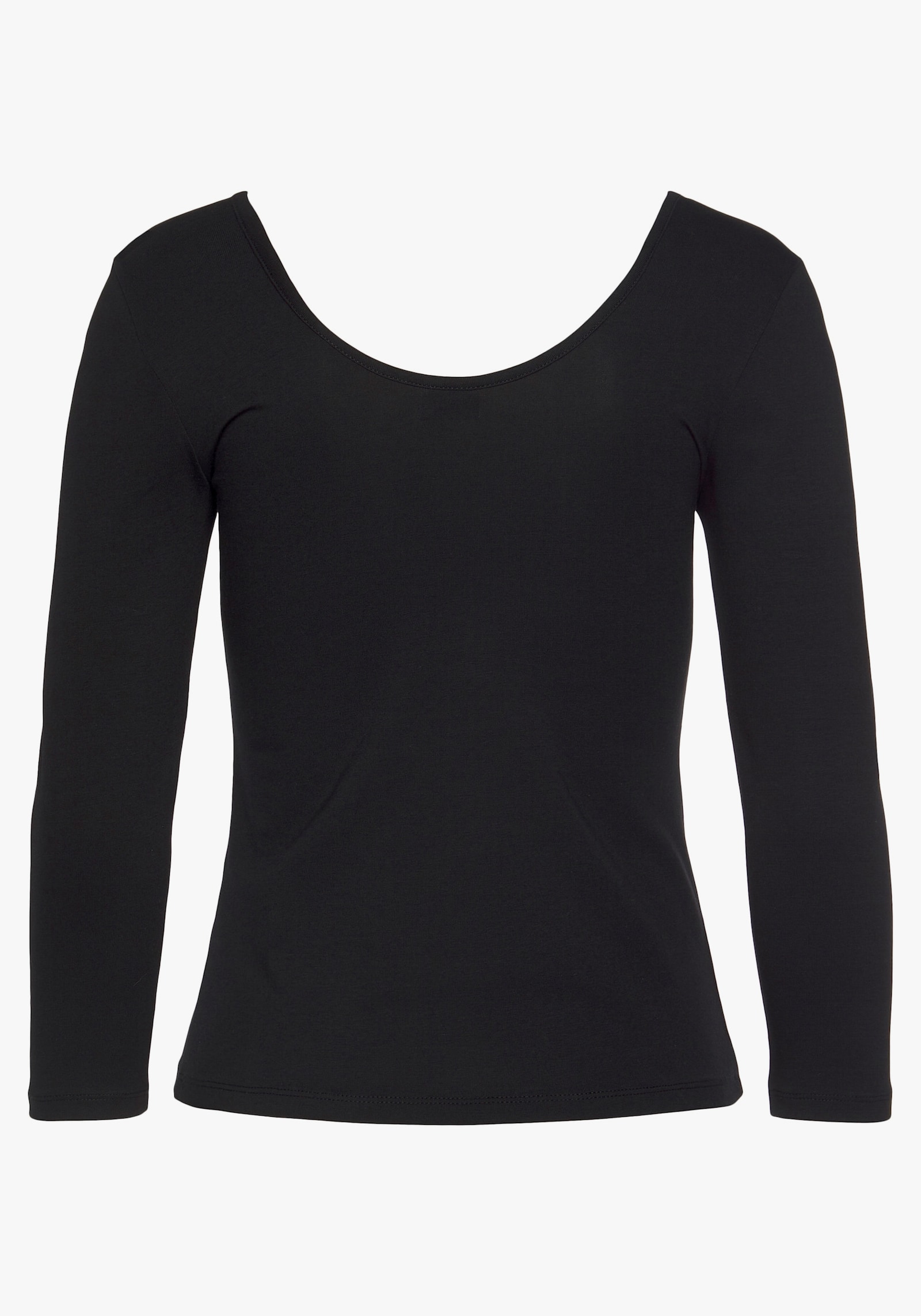 LASCANA T-shirt manches longues - noir