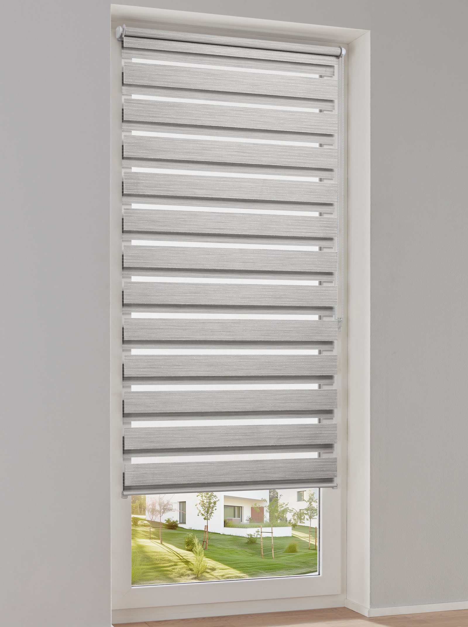 heine home Doppelrollo - grau-silberfarben