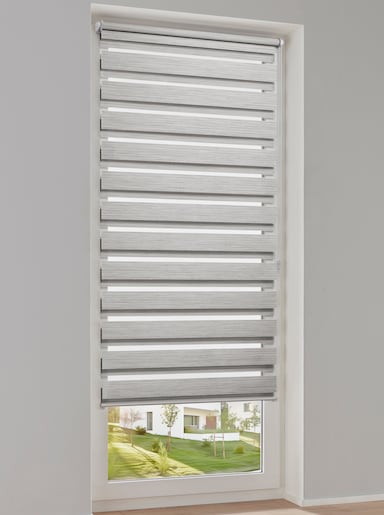 heine home Doppelrollo - grau-silberfarben
