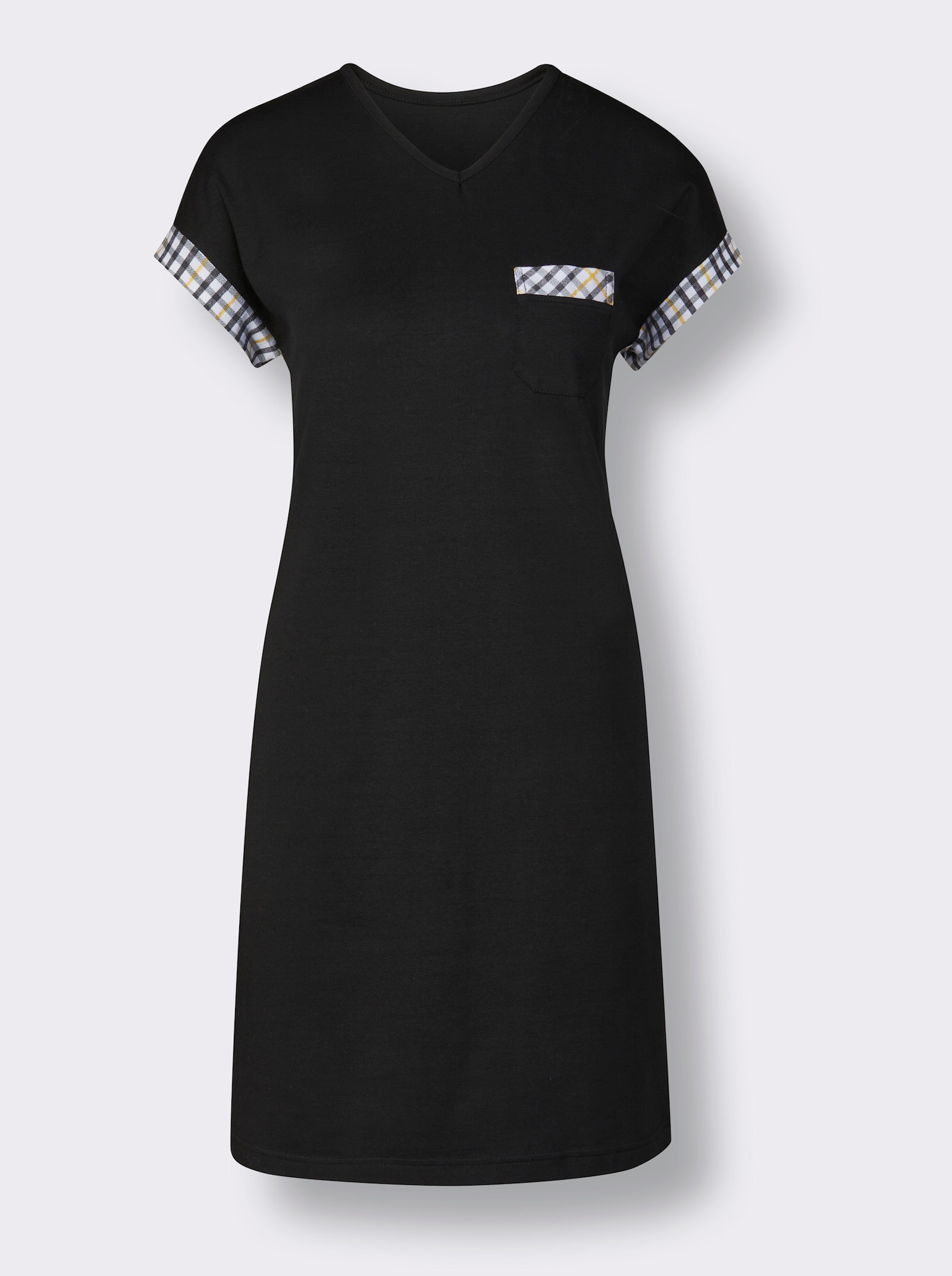 wäschepur Nattlinne med viskos - svart