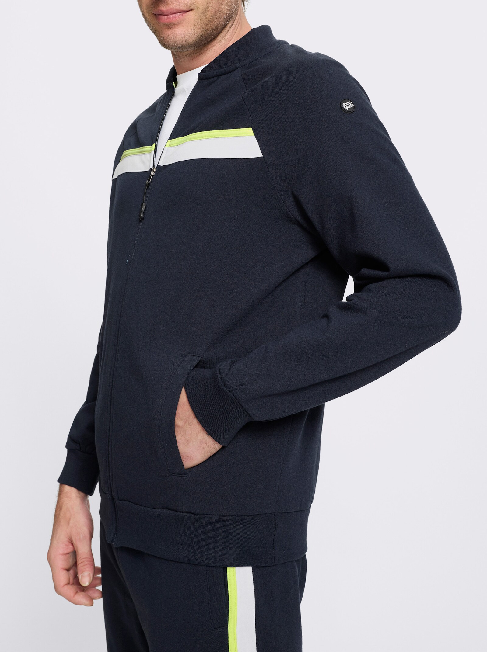 Catamaran Sports Freizeithose mit Kontraststreifen - marine