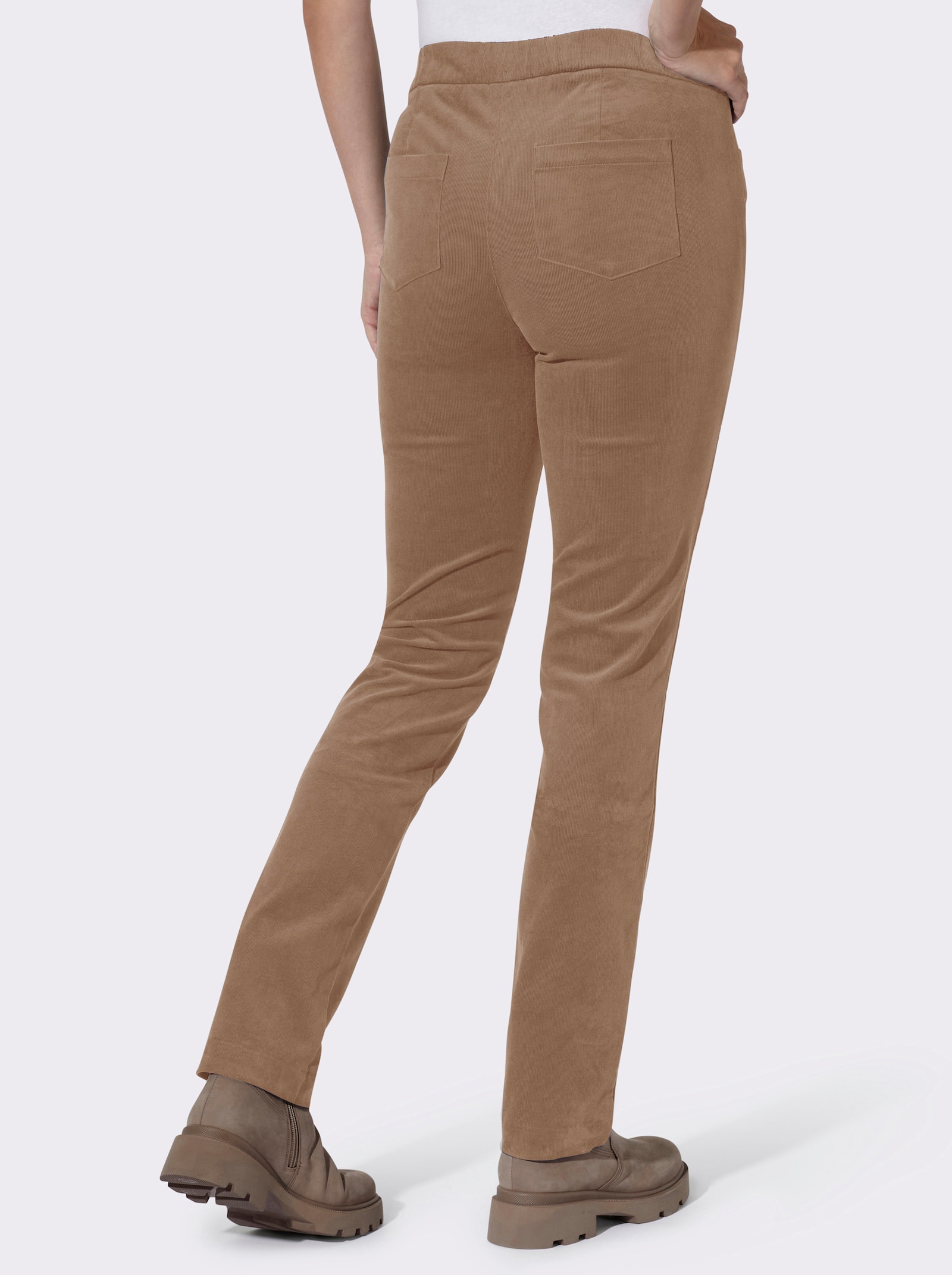 heine Cordhose mit Schlupfbund - braun