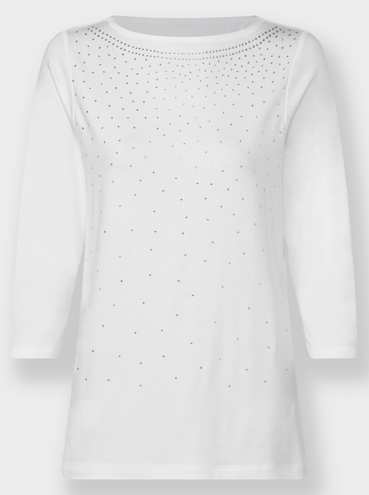 Shirt met 3/4-mouw - wit