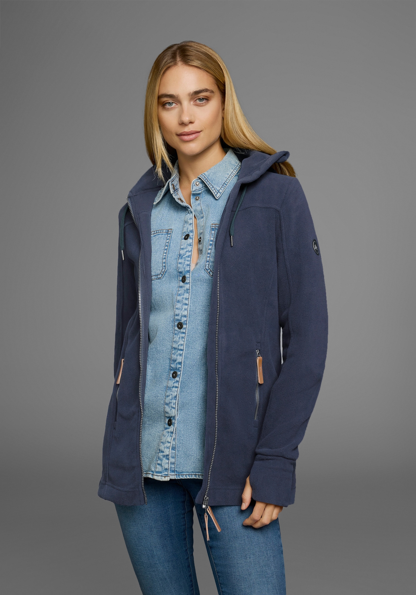 Polarino Fleecejacke - marine