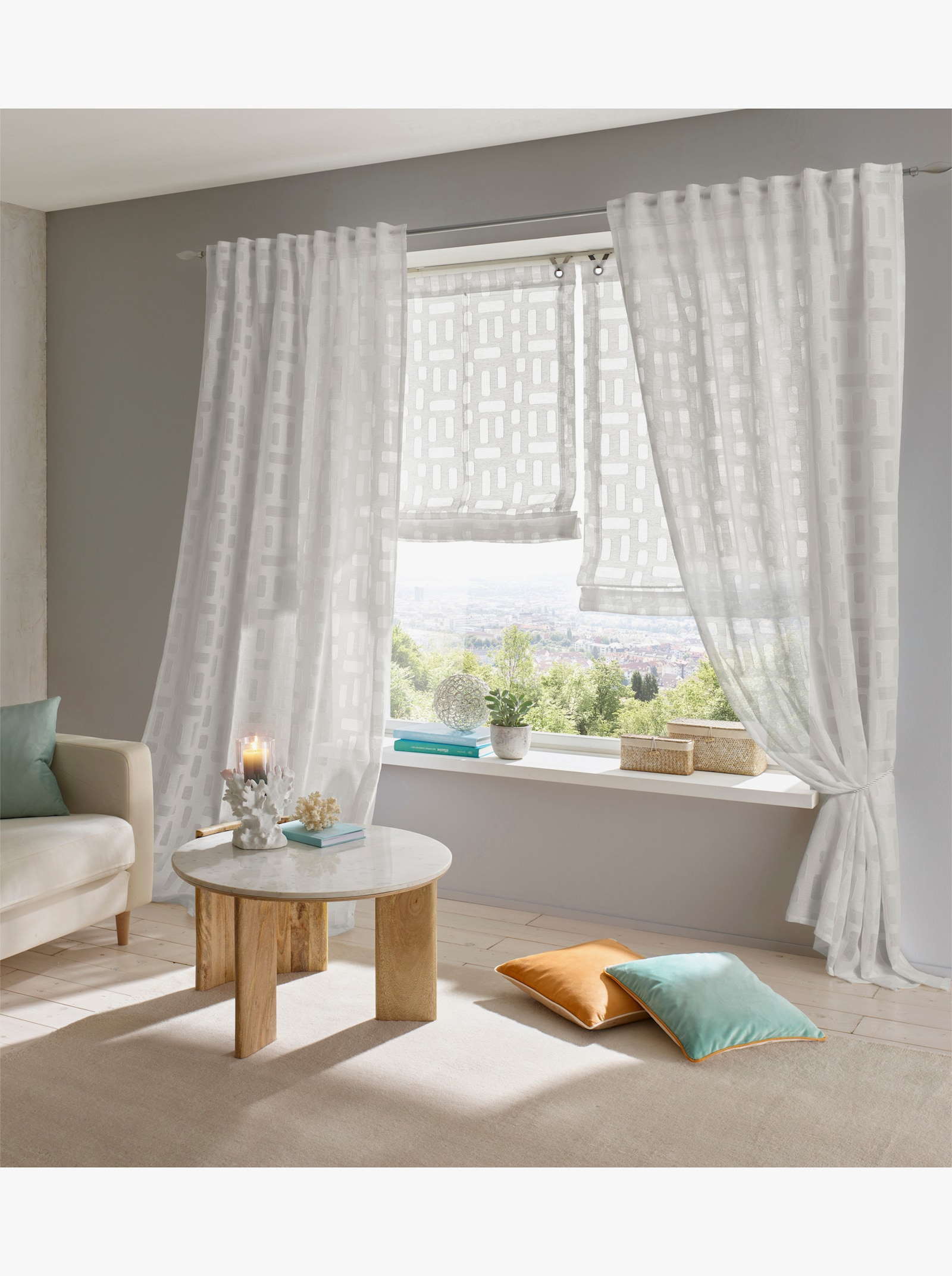 heine home Raffrollo - weiß