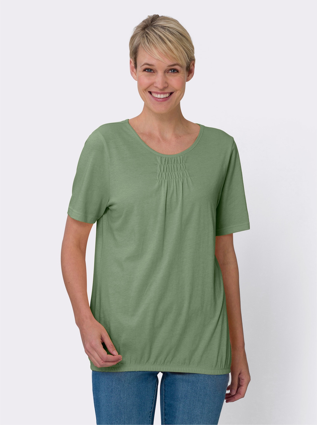 Shirt met korte mouwen - eucalyptus