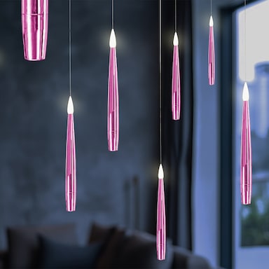 my home LED Dekolicht - chrom rosa