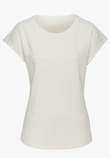 Vivance Kurzarmshirt - mint, creme