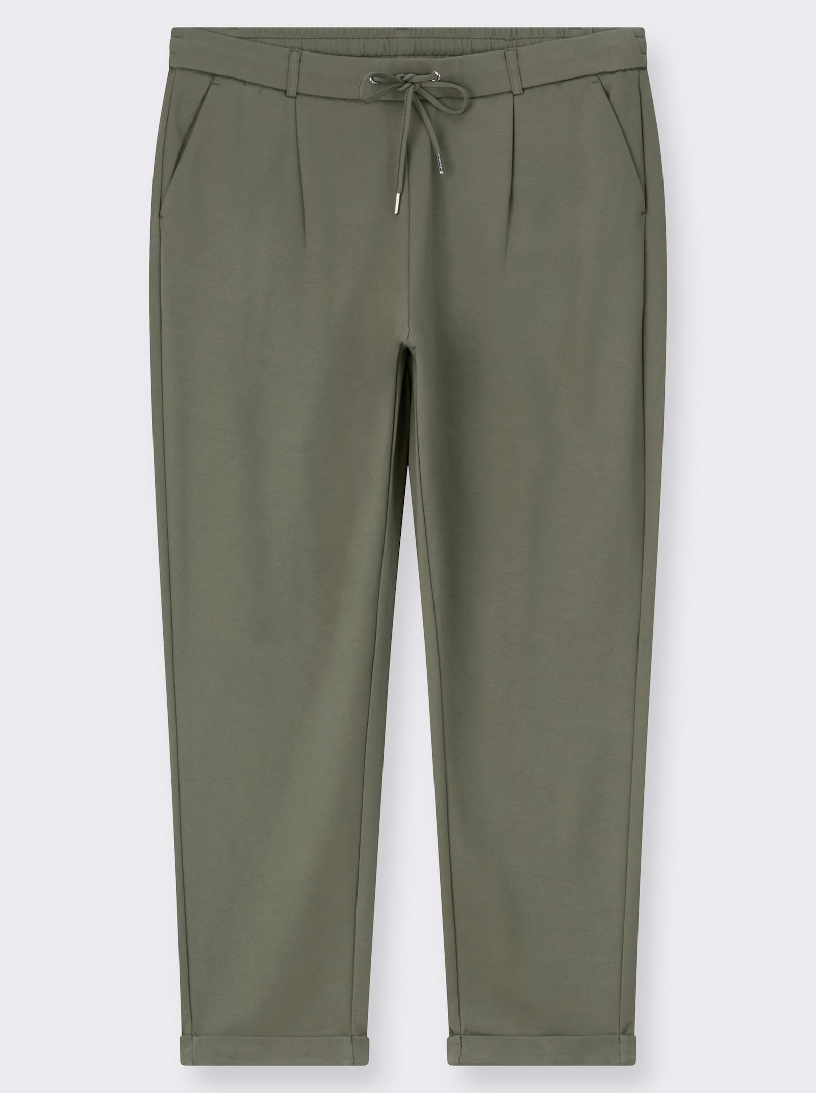 Jogg Pants in Interlock-Qualität - khaki