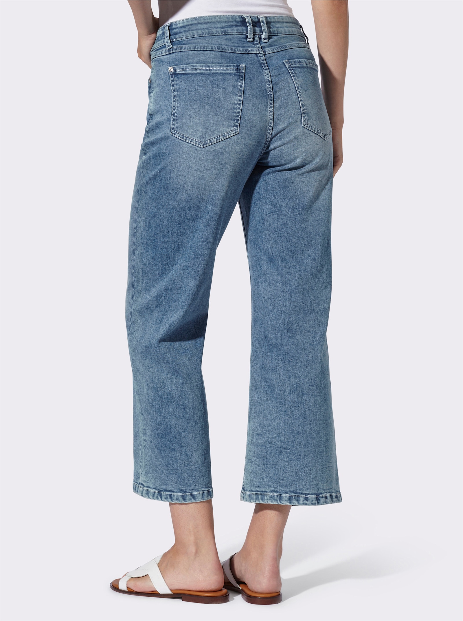 heine 7/8-Jeans im Culotte-Style - blue-bleached
